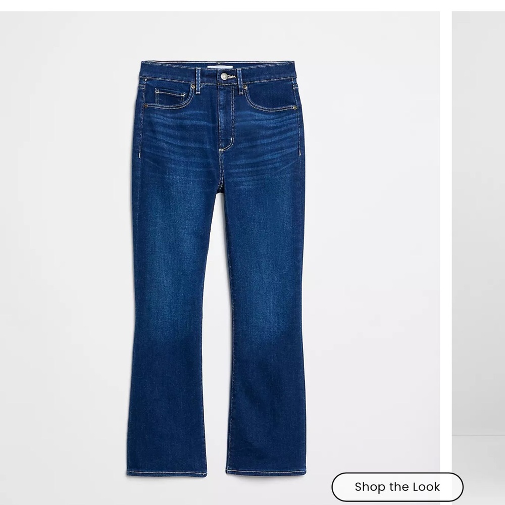 Loft kick crop jeans indigo wash regular 27 (6)